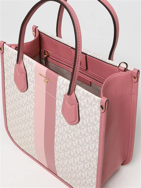 pink black and white michael kors purse|Michael Kors pink suitcase.